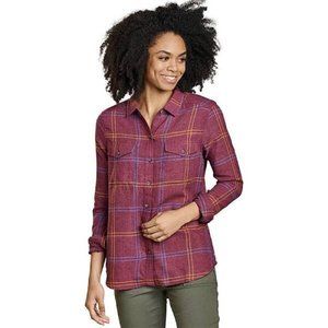 NWT Toad&Co Re-form Flannel Shirt - port - S